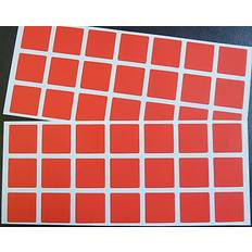 Red Label Minilabel Matt Red Paper Stickers 25mm 42 Labels