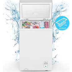 Freezers COWSAR 3.5-Cu Feet Garage Ready Manual Defrost Chest Freezer LSD58CF97W White