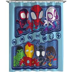 Jay Franco Marvel Spidey & His Amazing Friends Fabric Shower Curtain