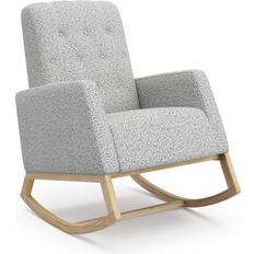 Polyester Rocking Chairs Storkcraft Modern Natural Salt Pepper Boucle 06564-1T5 Rocking Chair