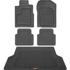 Motor Trend FlexTough Rubber Car Floor Mats with Cargo Trunk Liner