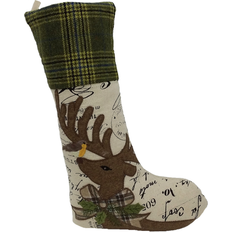 Stockings Manor Luxe 20-in Multiple Colors Merry Christmas Polyester Stocking