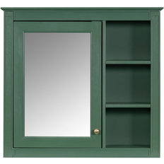 Green Bathroom Mirror Cabinets Siavonce 30-in x 28-in Surface Mount Green Mirrored Soft Close Medicine Cabinet XYD-ZX-HE02-WT