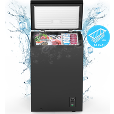 Freezers COWSAR 3.5-Cu Feet Garage Ready Manual Defrost Chest Freezer LSD58CF97B Black