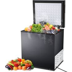 Freezers COWSAR 1.8-Cu Feet Garage Ready Manual Defrost Chest Freezer LSD5880-BLACK Black