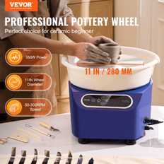 Blå Modelleringsværktøj VEVOR Pottery Wheel 11 Tommer Keramisk 350W