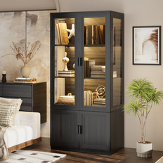 Wrought Studio Wrought Studio Display with Acrylic Doors 67 H x 31.5 W x 15.8 D Glass Cabinet