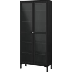 Tvilum Roma Vitrine 2 Låger Matt Black Vitrineskab 89x203cm