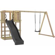 Plus PLUS Spielturm mit Schaukel und Rutsche