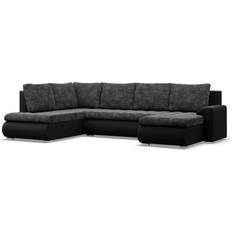 Mebligo Foresta Black Sofa 300cm 4-Sitzer
