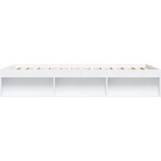 vidaXL Sengeramme Uten Madrass Gammelt Tre 150x200 cm Konstruert Tre Sängram 153x203cm