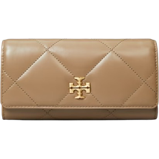Kira Diamond Quilt Flap Wallet - Taupe Oak