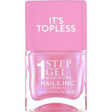Pink Nail Polishes Nails Inc Topless Addison Pink Iridescent Polish - Addiso 14ml