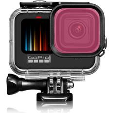 INF Lila Tauchfilter GoPro 9/10/11/12 mit wasserdichtem Gehäuse Rosa