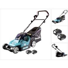 Makita Akku-Rasenmäher Makita DLM 432 M2 Akku Rasenmäher 36 V 43 cm Brushless 2x Akku 4,0 Ah Akku-Rasenmäher