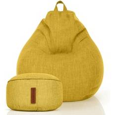 Linne Sittsäckar Green Bean Green Bean XXL Gelb Sitzsack