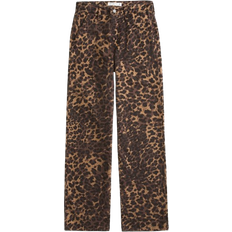 Leopard Clothing Abercrombie & Fitch Mid Rise Slouchy Jean - Leopard