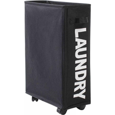 MarinaVida Slim Rolling Laundry Hamper with Handle on Wheels