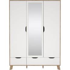 Ebuy24 Ikast Klädskåp 201 x 148 x 58 cm Garderob