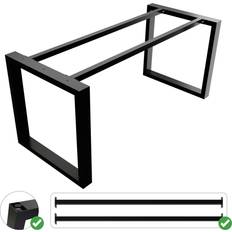 MetaloPro Metalo Pro Tischbeine Schwarz 160 x 70 x 72 cm Tischbein