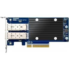 Nätverkskort & Bluetooth-adaptrar QNAP QXG-10G2SF-X710 Dual-Port SFP+ 10GBE Network Expansion Card