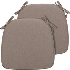Ekster Magpie Fabrics 17x16x2 UShape with Ties Chair Cushions Brown