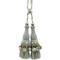 Blue Curtain Accessories Marrakesh Collection Tassel Curtain and Drapery 10 25 cm Spread 34