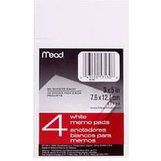 White Sticky Notes Mead PAD Memo 3X5 50CT PD Pack of 12