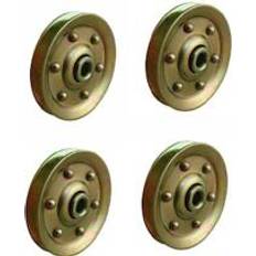 Garage Doors Earthtec Extra Heavy Duty Garage Door Pulley 3 Inch 200LB 4 Pack