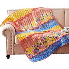 Lio 60 x 50 Quilted Ruffled Throw Blanket