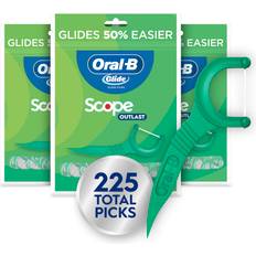 Oral-B Flosser Picks Oral-B Glide Mint Dental Floss Picks 3 Pack of 75 Picks