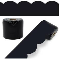 White Bulletin Boards Oriental Trading Black Rolled Scalloped Bulletin Board Borders