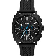 希少❗️ヤンキーズFossil FOSSIL Flynn Mens Chronograph Watch Large Black Dial Silver