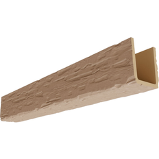 Moulding & Millwork Ekena Millwork Salvaged Timber HeritageTimber Faux 3-Sided Ceiling Beam Primed Tan