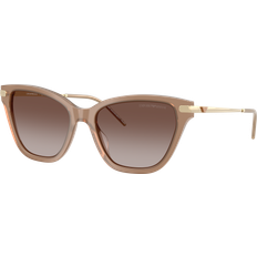 Solglasögon Emporio Armani Woman Sunglasses - Acetate Brown/Brown Cat Eye