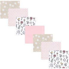 Hudson Baby Infant Girl Cotton Poly Flannel Receiving Blankets Bundle Dandelion Wish