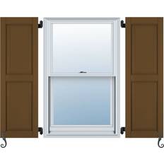Windows Ekena Millwork Ekena Millwork 16 1/2 W x 64 H Rustic Three Board Primed Tan Window Shutter