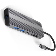 Dockingstation usb c Nordic 1 til 10 USB-C Dockingstation 1xHDMI 8K30Hz