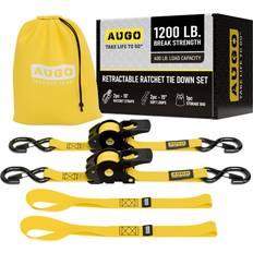 Augo Retractable Heavy Duty Ratchet Straps
