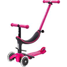 4-In-1 Mini Push Along Light Up Wheels Scooter