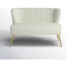 Etta Avenue Euclid 47" Armless Loveseat 31.5 H x 47.0 W x 30.5 D Sofa 47" 2 Seater
