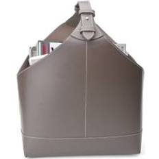 Skind Magasinholdere Ørskov Narrow Læder Elefant Med Hvide Syninger Magasinholder 31x34cm