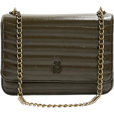 River Island Womens Khaki Quilted Chain Shoulder Bag One Size