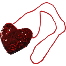 Children - Red Handbags Shein Girls Sequins Decor Heart Design Novelty Bag