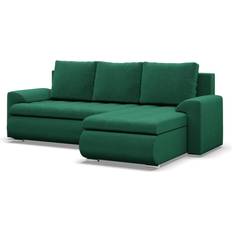 Mebligo Mebligo Ecksofa Dunkelblau Sofa 230cm 3-Sitzer