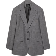 Stradivarius Oversize-Blazer in Grau