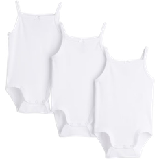 H&M Baby White 3-pack cotton bodysuits