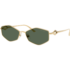 Solglasögon Jimmy Choo JC4017 Solglasögon Metall Guld Grön Rund