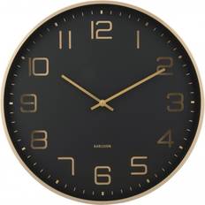 Karlsson Elegance Glow 40 cm Guld Og Sort Vægur 40cm