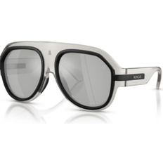 Solglasögon Moncler Unisex Fynder Sunglasses - Matte Transparent Gray